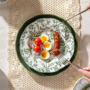 Buy cheap Kitchen Tabletop Under Glazed Technique Porcelain Tableware Set With Diatom Placemats from wholesalers