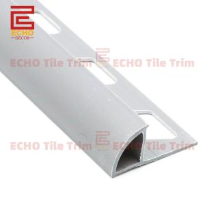 Buy cheap 9mm Round Plastic Edge Tile Trim Light Grey Tile Corner Strip 3 8 from wholesalers