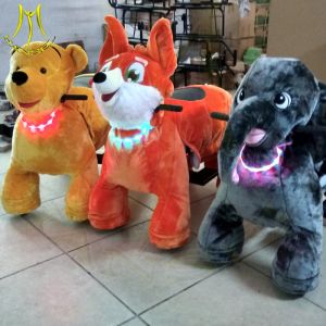 Buy cheap Hansel amusement park games ride on plush electric animal scooter from wholesalers