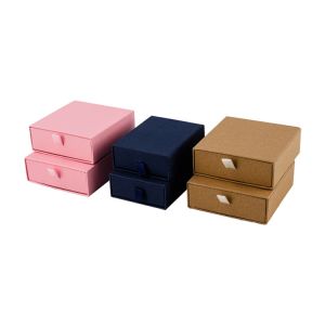 Custom Design Colorful Cosmetic Cardboard Paper Jewelry Earring Drawer Boxes For