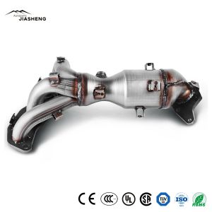 Buy cheap Steel Automobile Catalytic Converter High Flow Heat shock resistance from wholesalers