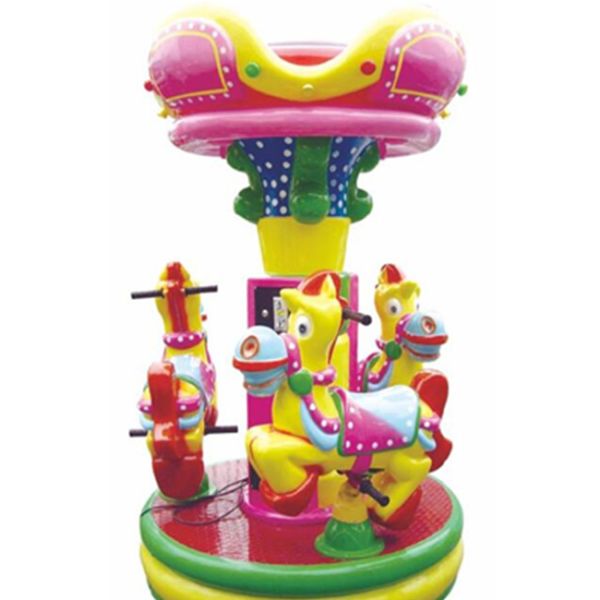 Buy cheap 3 seats donkey merry go round with cute cartoon design for kids amusement park from wholesalers