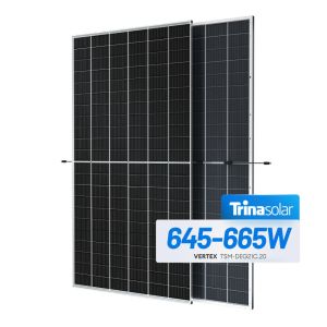 Buy cheap Trina Solar Panel Vertex TSM-DEG21C.20 645-665W Bifacial Dual Glass Monocrystalline Module from wholesalers