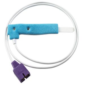 Buy cheap N-ellcor Oxi-max DB9 9pin MAX-P Disposable SpO2 Sensor N-180 NPB-3940 Infant Pediatric blue spong Disposable SpO2 Probe from wholesalers