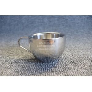 Manufacturers saucer plate sets reusable customised stainless steel coffee tea