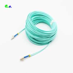 LC UPC Duplex OM3 Fiber Optic Patch Cord PVC LSZH Bend Insensitive