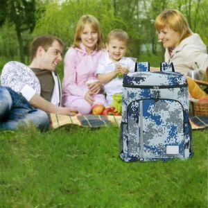 Buy cheap Food Camo Insulated Cooler Bag Backpack Lunch Pockets 34x23x43cm from wholesalers