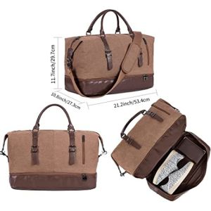Buy cheap Canvas Waterproof Weekender Bag Overnight Totes Rolling Duffel Bag from wholesalers