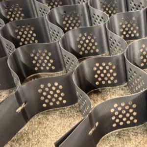 Buy cheap 200mm Black HDPE Geocell for Road Base Stabilization High Tensile Strength 1,65mm Thickness 14.2kN/m Peeling Strength from wholesalers