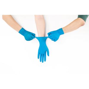 Buy cheap Disposable Nitrile Glove Blue Thin For Home Solid Kitchen from wholesalers