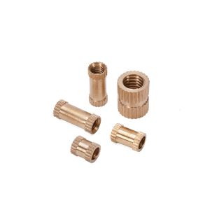 Buy cheap ANSI Standard Custom Size Water Treatment DIN Brass Knurled Nut Insert with Passivated Finish in Metric Measurement System from wholesalers