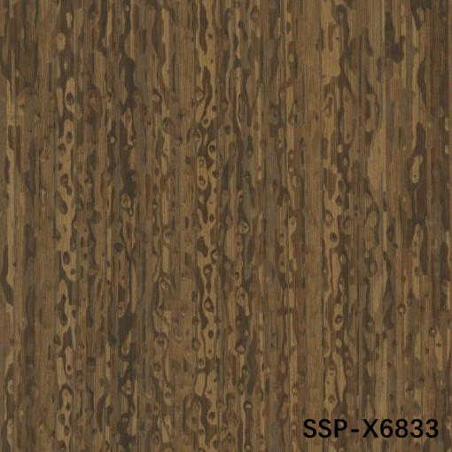 Smoking Sapele Pommele Engineered Oak Veneer Thickness 0.18-0.6mm For Wall Panel