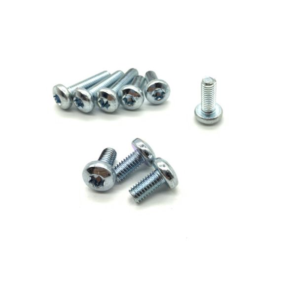 Quality Alloy Steel Pan Head Torx Screws Zinc Plated With 0.4 Mm Thread Pitch for sale