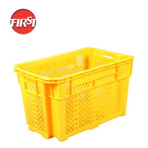Buy cheap Farm Stackable Turnover Crates Logistic Crates Box Mesh Fruit Plastic Storage Basket from wholesalers