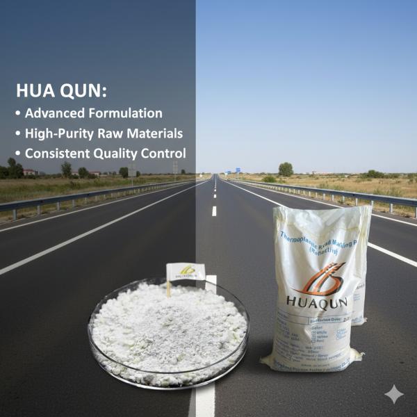 Quality Glow In The Dark Thermoplastic Road Marking Paint Yellow And White Quick Drying for sale