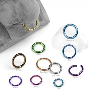 Buy cheap Lightweight Titanium Ear Jewelry Butterfly Back Titanium Clickers 20g from wholesalers