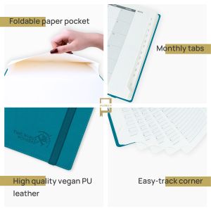 Buy cheap ODM Academic Planner Vertical Layout With Paper Pocket Plastic Ruler from wholesalers