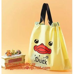 Biodegradable Backpack laundry sack, natural white laundry bags with drawstring