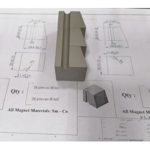 Buy cheap Special-shaped SmCo Permanent Magnets Moulding And Sintering from wholesalers