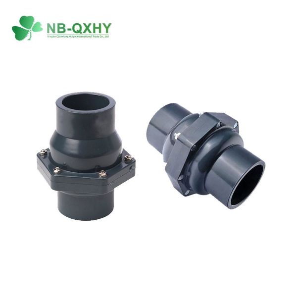 Tubular Structure PVC Ball Check Valve for Reversing Flow Direction and Swing