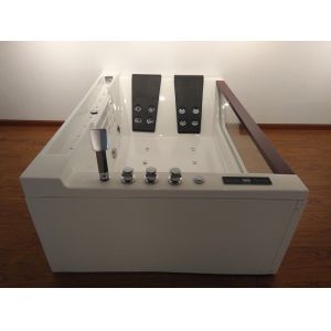 Buy cheap Double Pillows Rectangular Abs Jacuzzi Whirlpool Bathtub With Computer Control from wholesalers