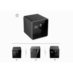 Buy cheap Portable HD DLP Projector Black Mini WIFI Projector / 1080p Smart Micro Projector from wholesalers