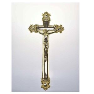 Buy cheap Plastic Jesus Funeral Crucifix In Gold Color OEM / ODM Service Acceptable from wholesalers