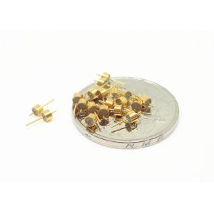 Buy cheap Gold Plated Hermetically Sealed Connectors Glass To Metal Single Pin For Transmit Microwave Signals JM2516 from wholesalers