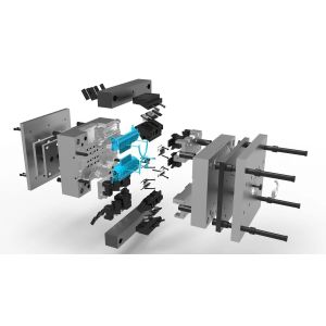 P20 718 738 NAK80 S136 Material Plastic Injection Mould For Vehicle Parts