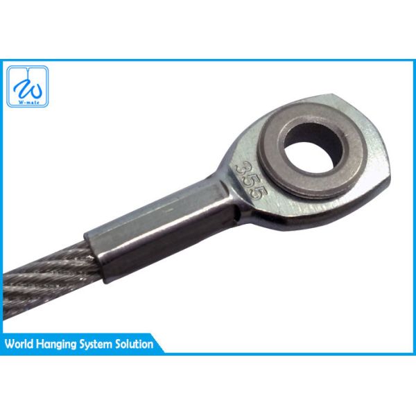 1x7 Stainless Steel Wire Rope Keyring Nylon Coated Cable Keychains