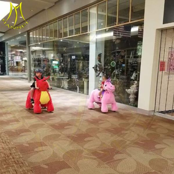 Quality Hansel amusement park animal battery rides plush electric animal scooter for sale
