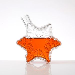 Buy cheap Super Flint Glass Unique Shape 500ml Star Shaped Wine Glass Bottle with Childproof Cap from wholesalers