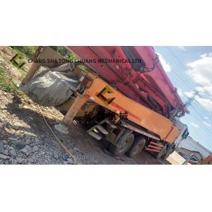 Buy cheap 56M 8x4 Used Concrete Boom Pump for Construction Projects from wholesalers
