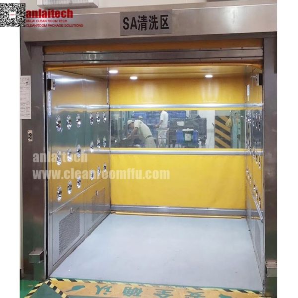 Fast rolling Door Air Shower for material Passing through