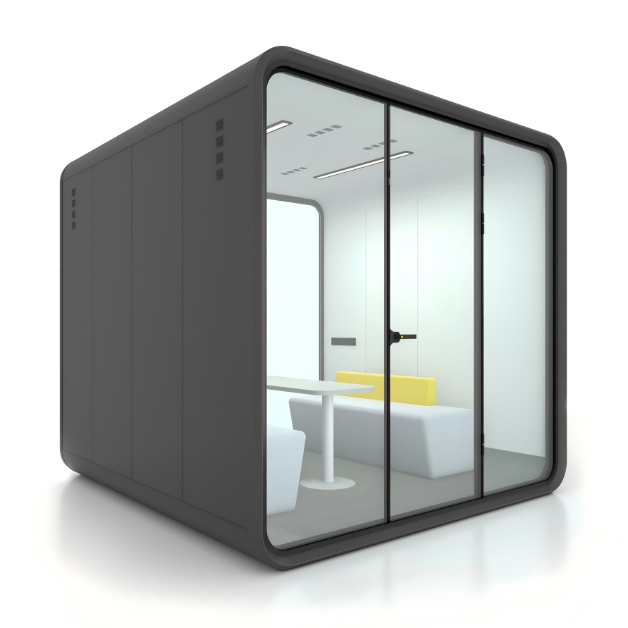 Buy cheap Customized Acoustic Office Pod Steel Structure Mobile Meeting Pods Black product
