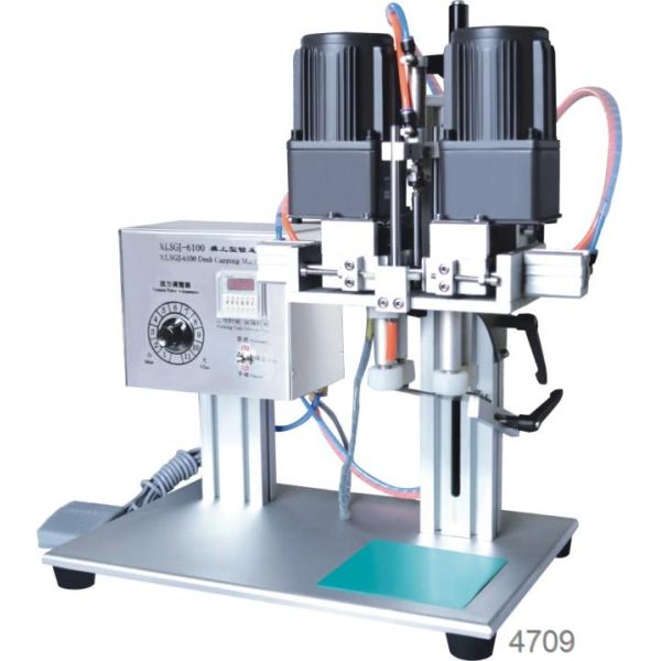 Semi Automatic Plastic Mist Trigger Spray Bottles Capping Machine, Sprayer Pump Capping Machine