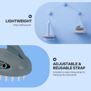 Buy cheap Gray Interchangeable Scalp Scrub Brush With 3 Hardness Levels from wholesalers