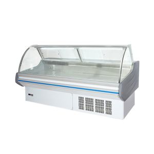 Buy cheap Multifunctional Glass Curved Refrigerated Deli Showcase Single Temperature Deep Chiller from wholesalers