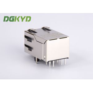 Buy cheap DGKYD311B029DB1A4DN PCB Mount Integrated Magnetics RJ45 Jack Module Tab Up Cat5 Ethernet Socket OEM from wholesalers