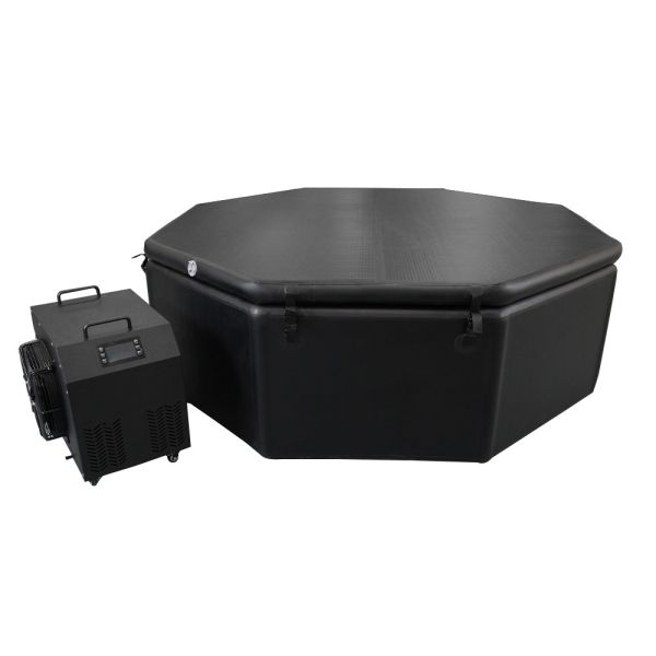 Quality Polygon Foldable Ice Bath Tub 3m Big Inflatable Pool For 2HP Chiller Capacity for sale