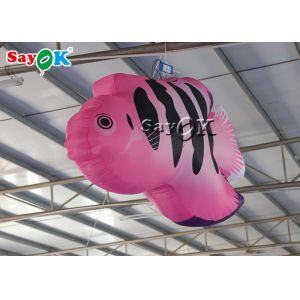 Buy cheap Stage Hanging Decoration 2m Inflatable Tropical Fishes With Led Lights from wholesalers