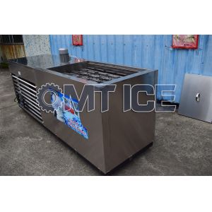 Air - Cooled Industrial Block Ice Maker Machine R404a Refrigerant Fireproof