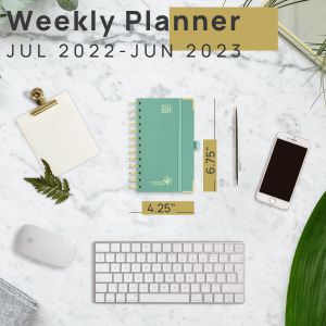 Buy cheap Mint Green 2023 Hardcover Weekly Planner With Robust Medal Binding from wholesalers
