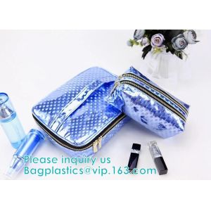 Buy cheap HANDBAG,PORTABLE WASH POUCH Promotional PVC/EVA cosmetic Bag with Handle,PVC Bedding Blanket Bag with Handle, makeup bag from wholesalers
