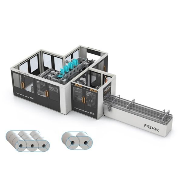 Quality FEXIK High-Speed Fully Automatic Toilet Tissue Bundle Wrapping Machine for sale