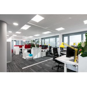 Buy cheap 12mm Single Glass Partition Wall 25mm Thin Aluminum Frame Style from wholesalers