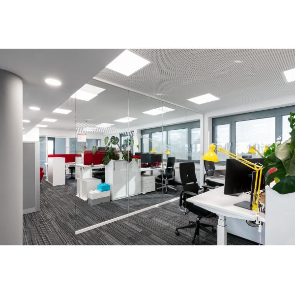 Quality 12mm Single Glass Partition Wall 25mm Thin Aluminum Frame Style for sale