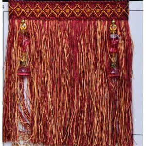 Buy cheap Handmade custom pompom polyester chain tassels fringes brush for curtain decoration product