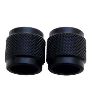 China CNC Machined Black Guitar Knobs Knurled Thread Engraving on sale
