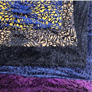 Buy cheap Animal Flower Pattern Polyester Silk Burnt Out Velvet Velour Fabric from wholesalers